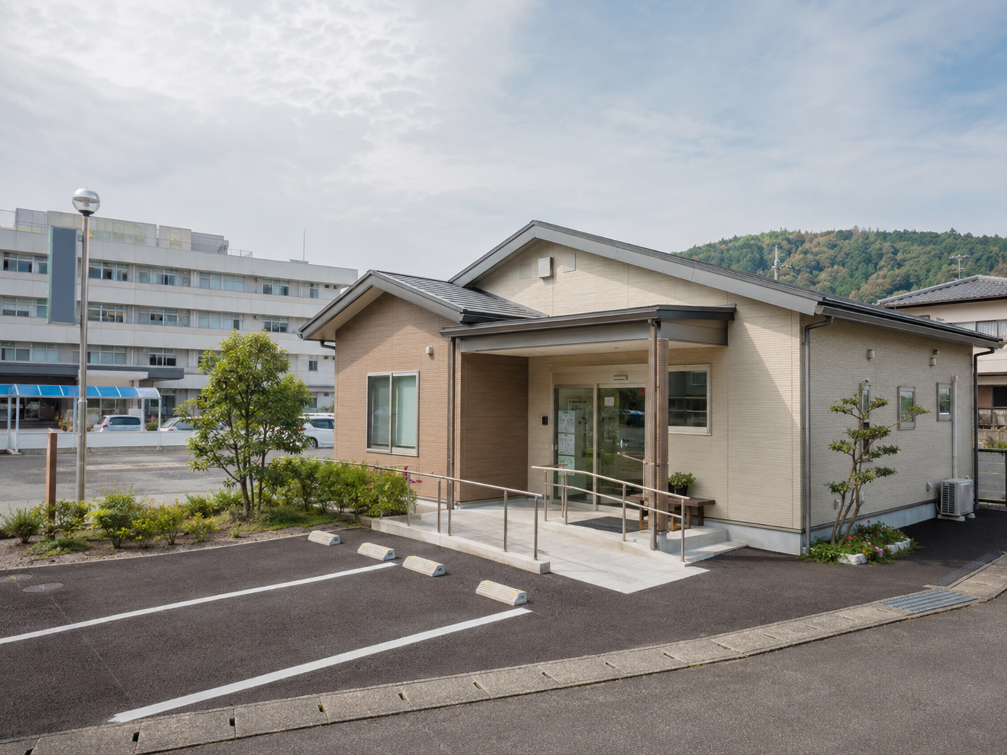 地方の門前薬局の外観